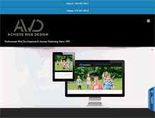 Tablet Screenshot of achievewebdesign.com